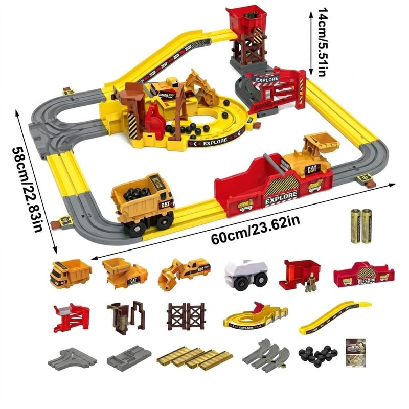 Multi-Functional Quarry Adventure Electric Track Set