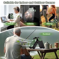 Sakerplus Solar Powered Portable Camping Fan