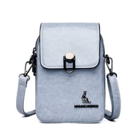 Vintage Handytasche Mit Doppeltem Reißverschluss