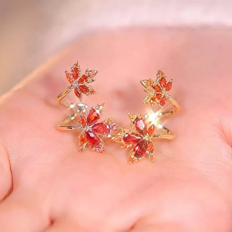 Maple Leaf Stud Earrings