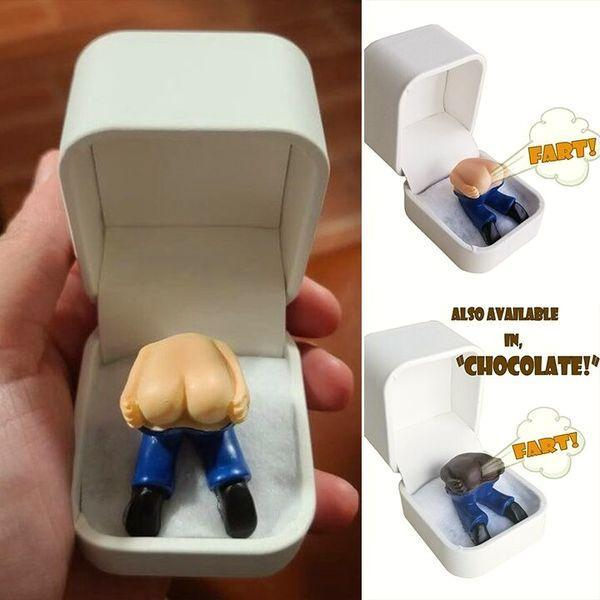 Farting Butt Engagement Ring Box