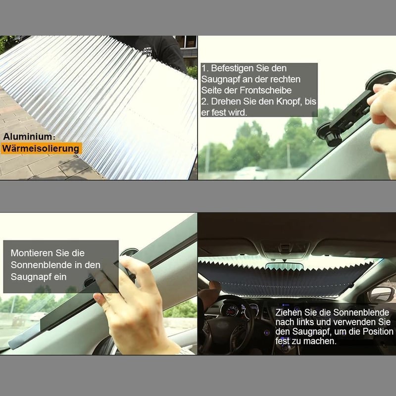 🚗sommer heißer verkauf-50% Rabatt🚗Faltbare Auto Windschutzscheibe Sonnenblende