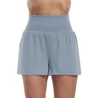 Hochtaillierte Sportshorts mit Fake-Zweiteilung