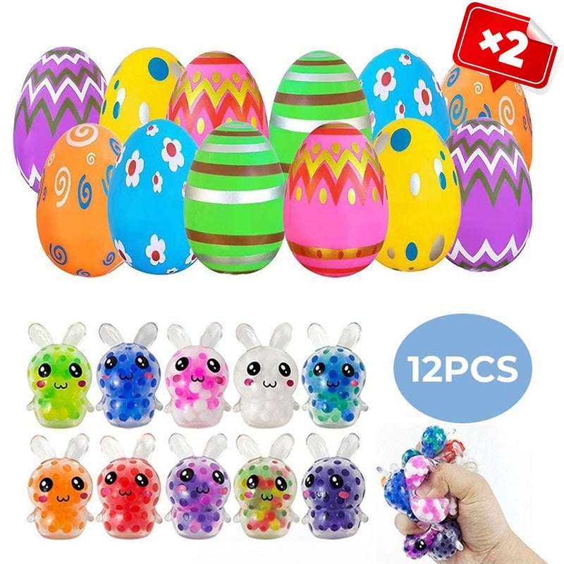 Prefilled Easter Eggs with Squeeze Toys