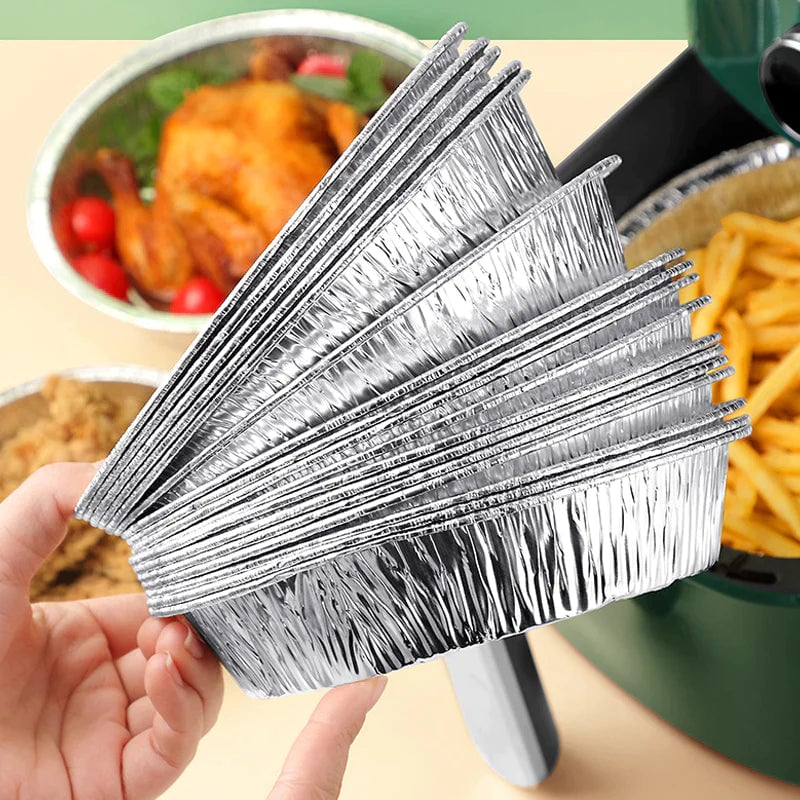 Rund foliebricka för Mikrovågsugn eller Air Fryer