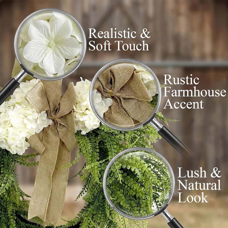 Garden-Style Hydrangea Wreath