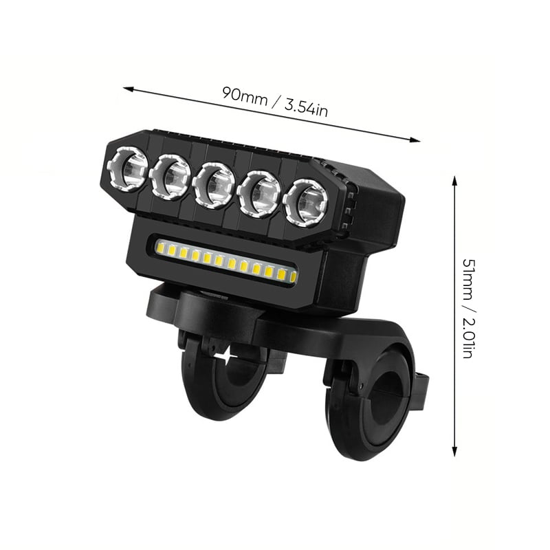 Multi-Source LED Bicycle Headlight