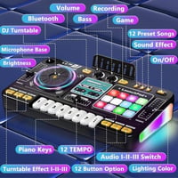 Sakerplus® Kids DJ Mixer Table With Microphone