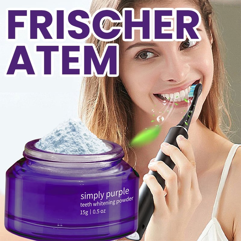 Weißmacher-Zahnpulver für strahlende Zähne