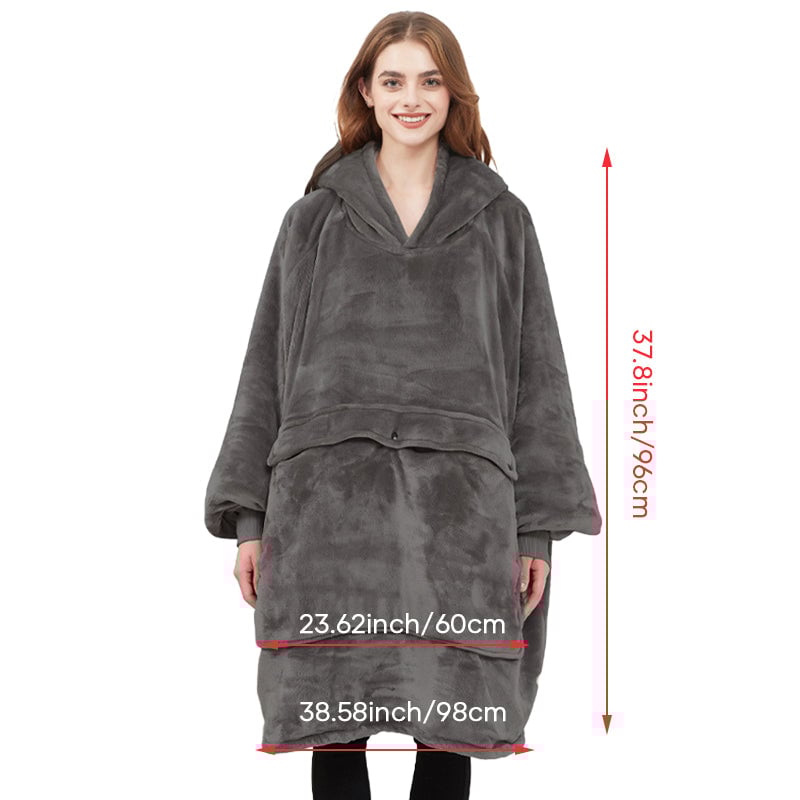 Beidseitig velour-heizender lässiger Hoodie