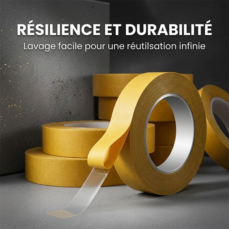 Ruban adhésif double-face puissant et imperméable