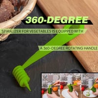 Multi-Functional Hand-Crank Cucumber Spiral Slicer