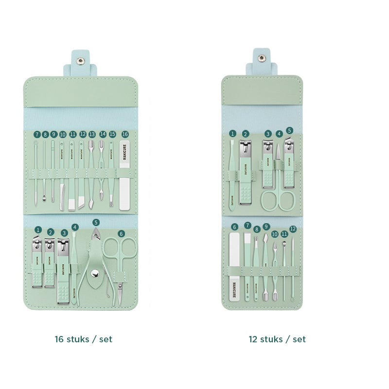 Nagelknipper draagbare set (12/16st)