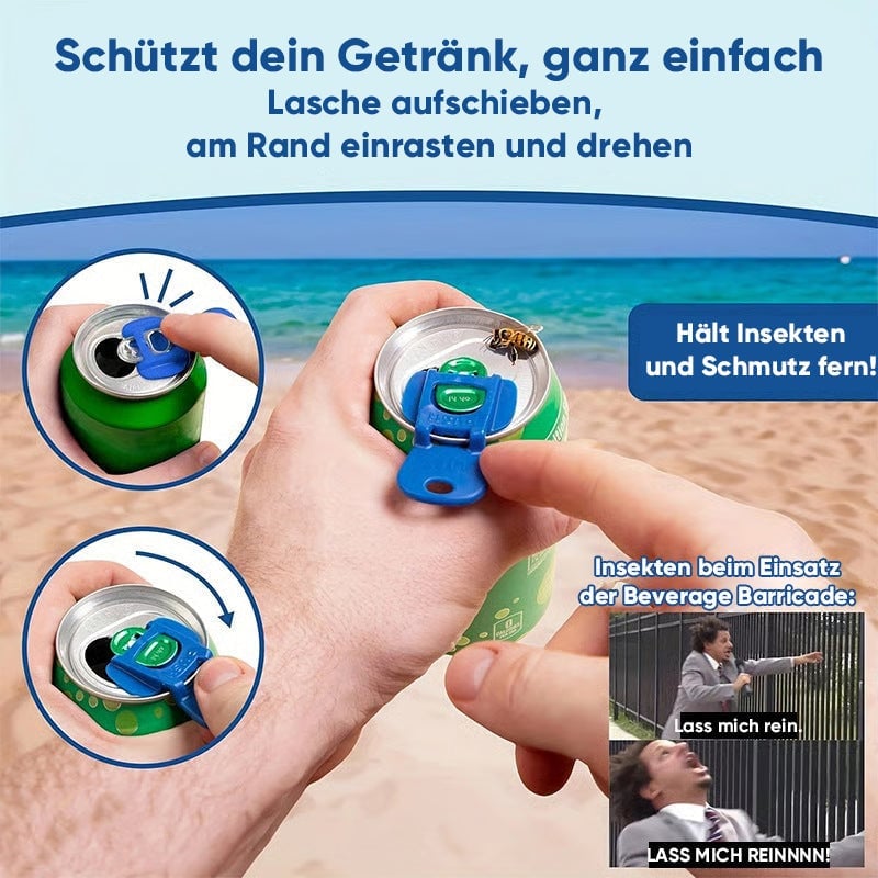 Einfacher Dosenöffner mit Getränkeschutz