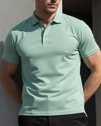 T-Shirt Herren Schnelltrocknend Kurzarm Revers