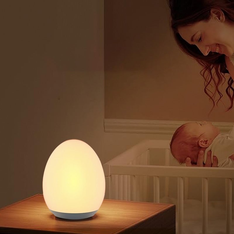 Dino Glow Egg – Soft Silicone Night Light with RGB Colors
