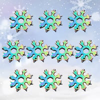 Sakerplus 18-in-1 Stainless Steel Snowflakes Multi-tool