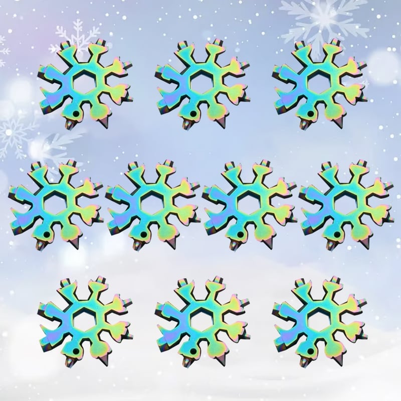 Sakerplus 18-in-1 Stainless Steel Snowflakes Multi-tool
