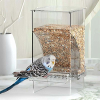Automatischer auslaufsicherer transparenter Vogelfutterspender