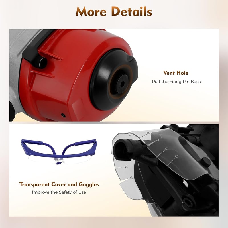 Sakerplus® Pneumatic Coil Roofing Nail Gun
