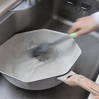 Long handle stainless steel pot brush