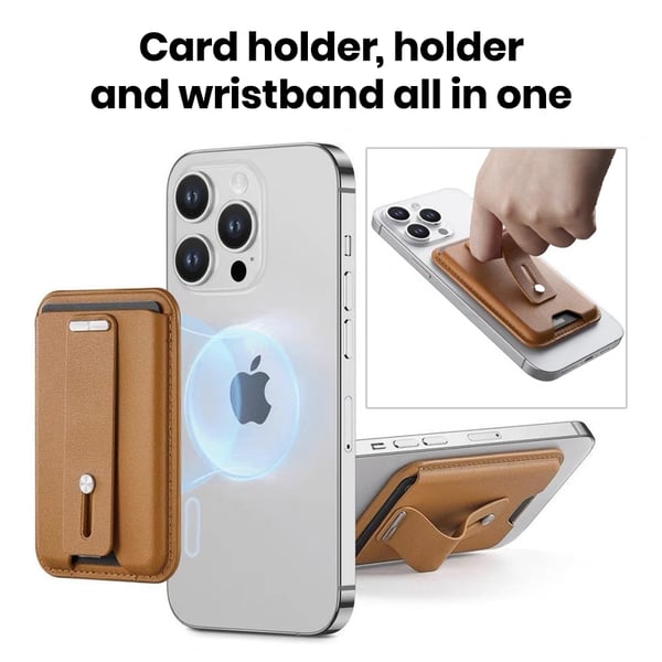 Magnetic Ring Stand Phone Card Holder
