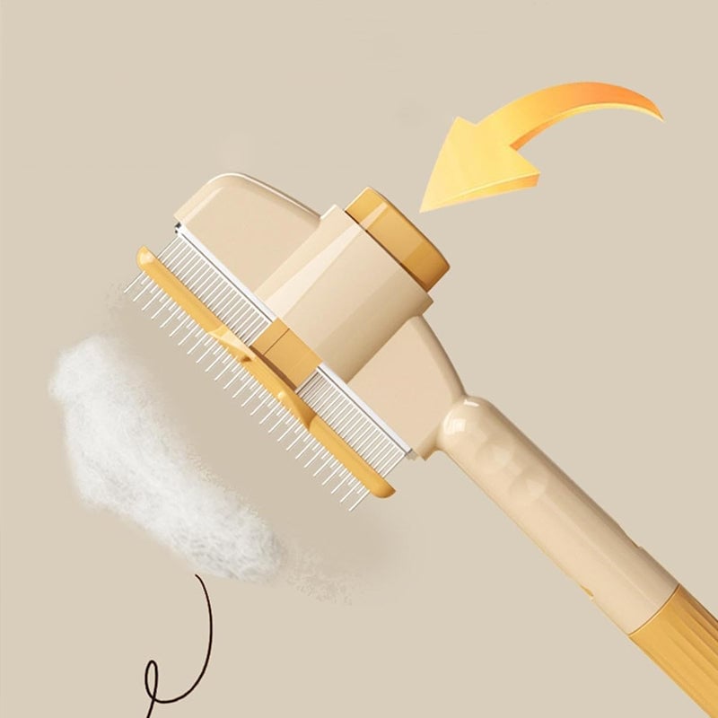Self-cleaning Pet Flea Comb Grooming Brush