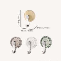 Krachtige zuignaphaken, geen ponsen