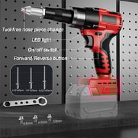Sakerplus Brushless Rivet Gun Tool for Rivets