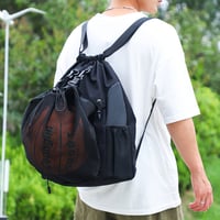 Einfarbiger Sportrucksack mit Kordelzug aus Nylon