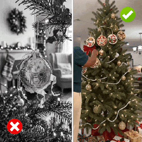 Placing resin gems onto a Christmas ornament