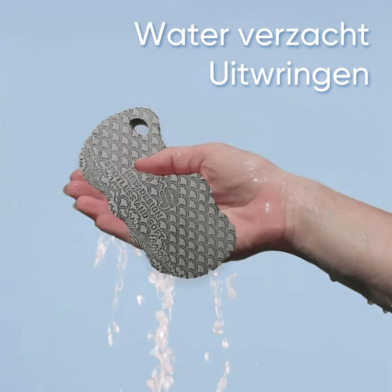 Magische exfoliërende badspons