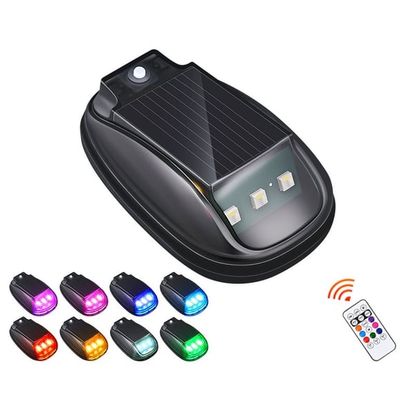 Solar Car Roof RGB Strobe Light