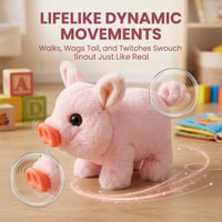 Interactive Joyful Plush Companion Pig