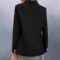 Women's Elegant Casual Blazer Suit Solid Color Lapel Open Front Office Coat