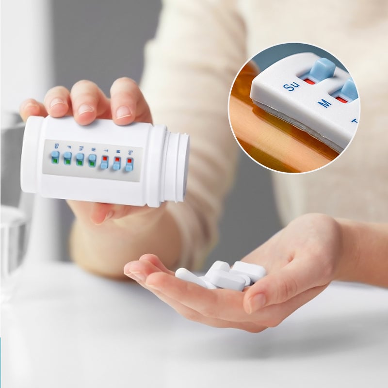 Reusable Sliding Pill Reminder Bottle Tracker