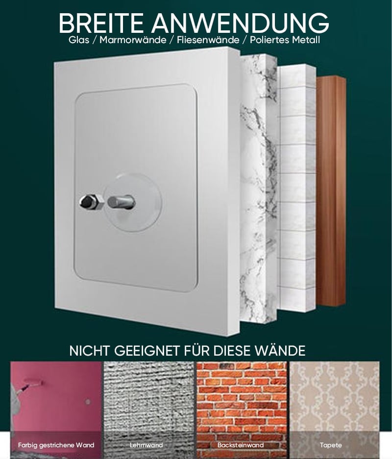 Selbstklebende Nagel-Wandhalterung: Spurlose Schrauben-Haken-Sticker