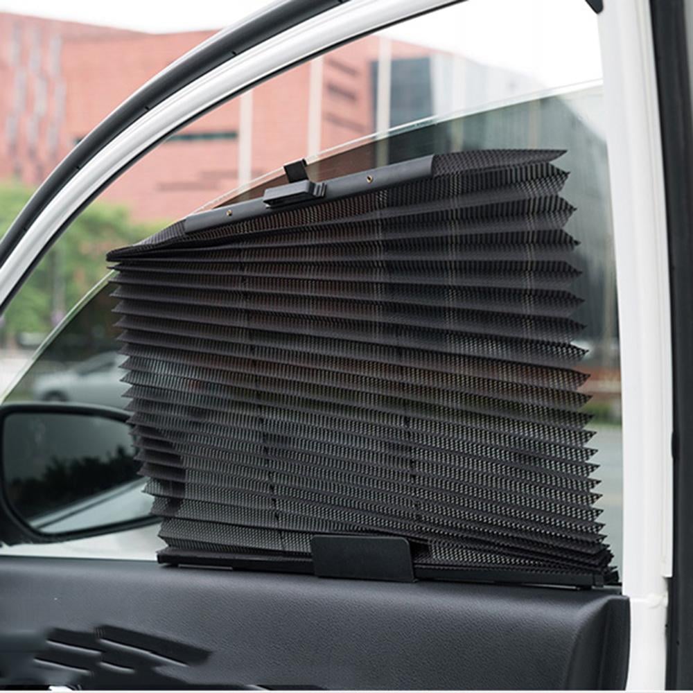 Car Window Sun Shade Curtain With 3M Adhesive, Black