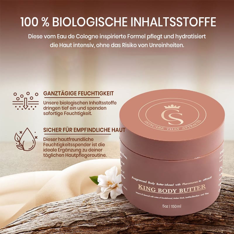 Königlich duftende Body Butter für Männer
