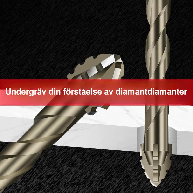 Fyra blad serrerat excentriskt borr