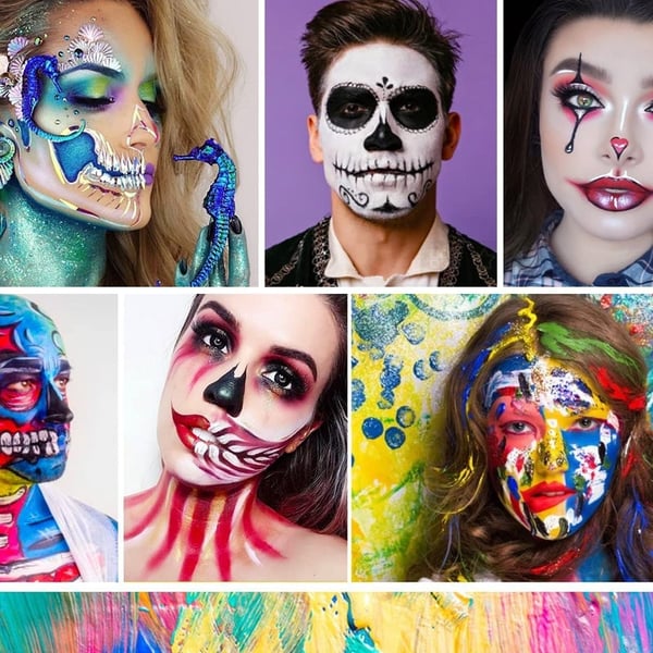 Professional Oil-Based Face & Body Paint Palette