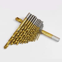 Titanbeschichtetes Hochgeschwindigkeitsstahl-Wendelbohrer- Set, 99 Stk.