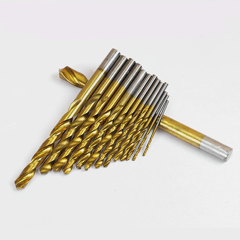 Titanbeschichtetes Hochgeschwindigkeitsstahl-Wendelbohrer- Set, 99 Stk.