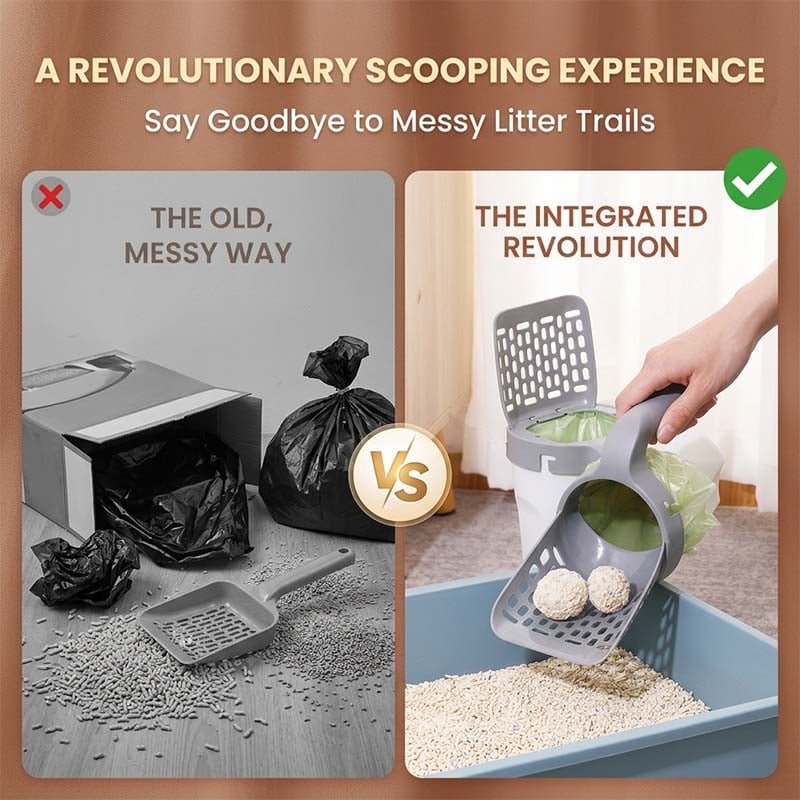 Cat Litter Scooper with Holder