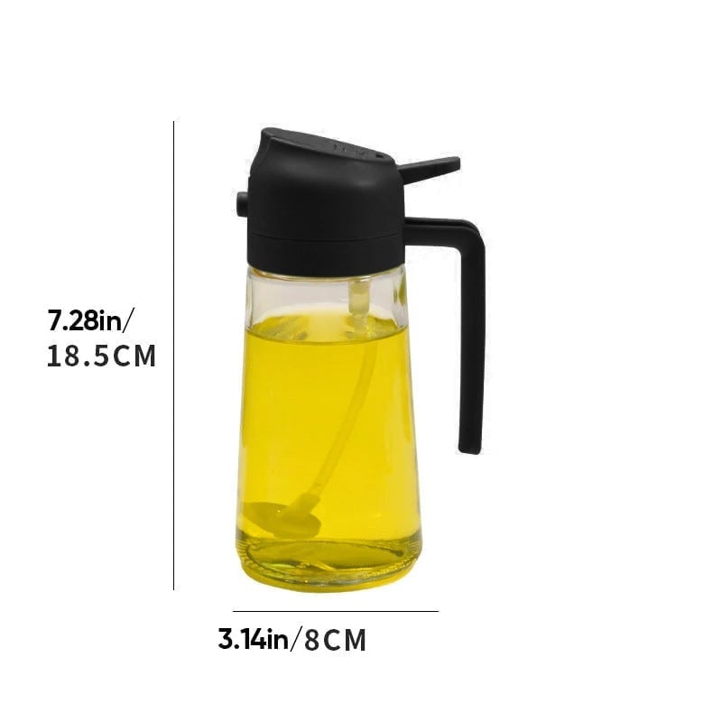 2-in-1 Glass Oil Sprayer and Dispenser