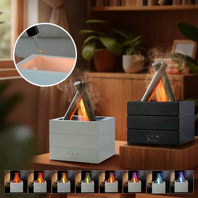 Sakerplus Flame Effect Essential Oil Humidifier