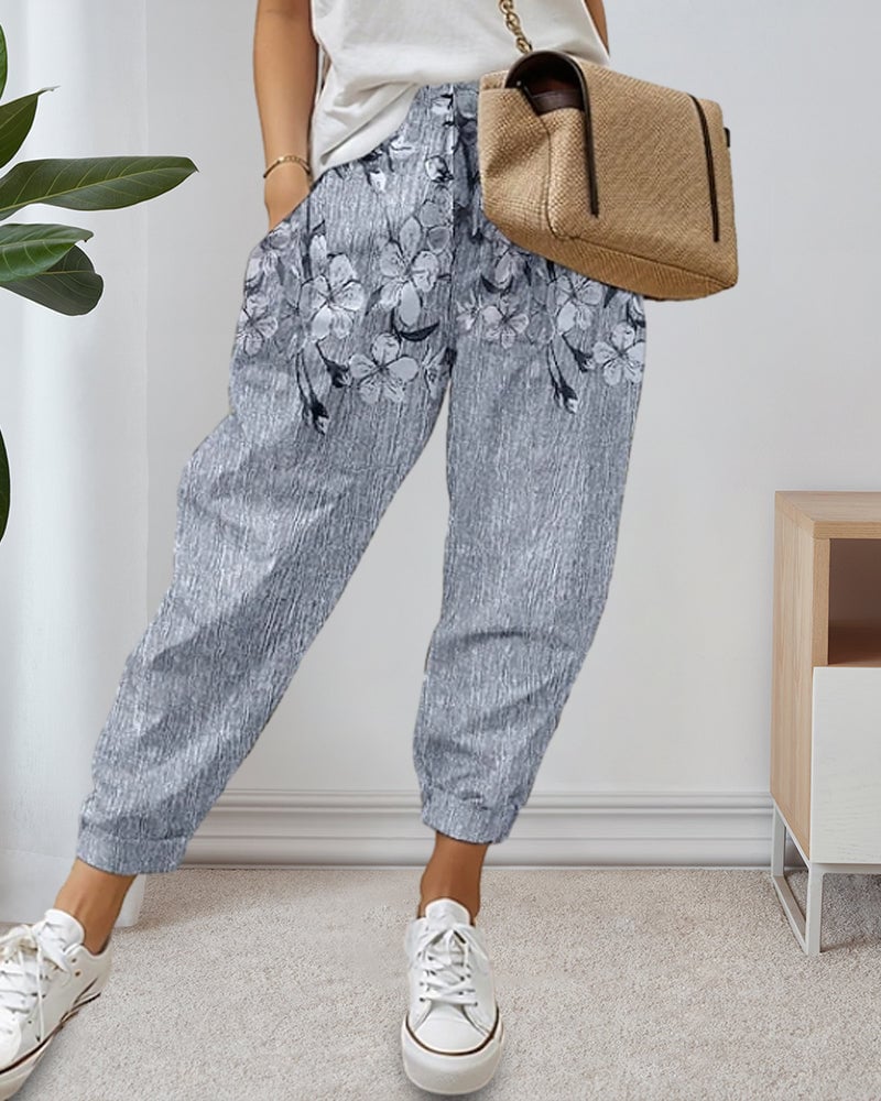 Casual jeans med lommetryk til kvinder
