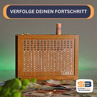 💶Sparschwein aus Holz mit Zähler