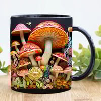 3D Magic Mushrooms Mug