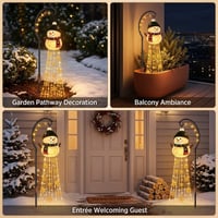 Snowman Magic Fountain Garden Light